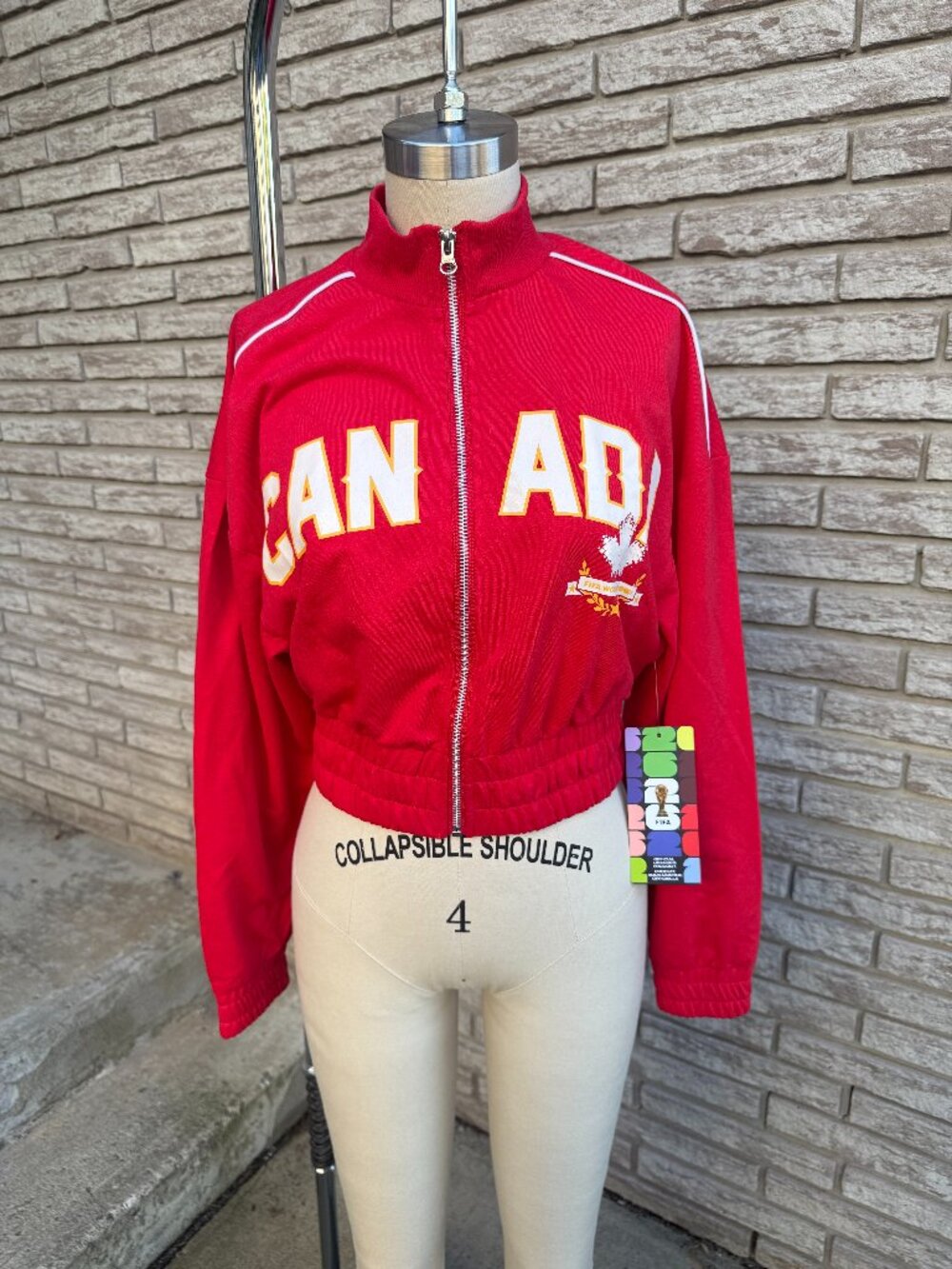 NWT FIFA World Cup 2026 Canada Track Jacket Red XS